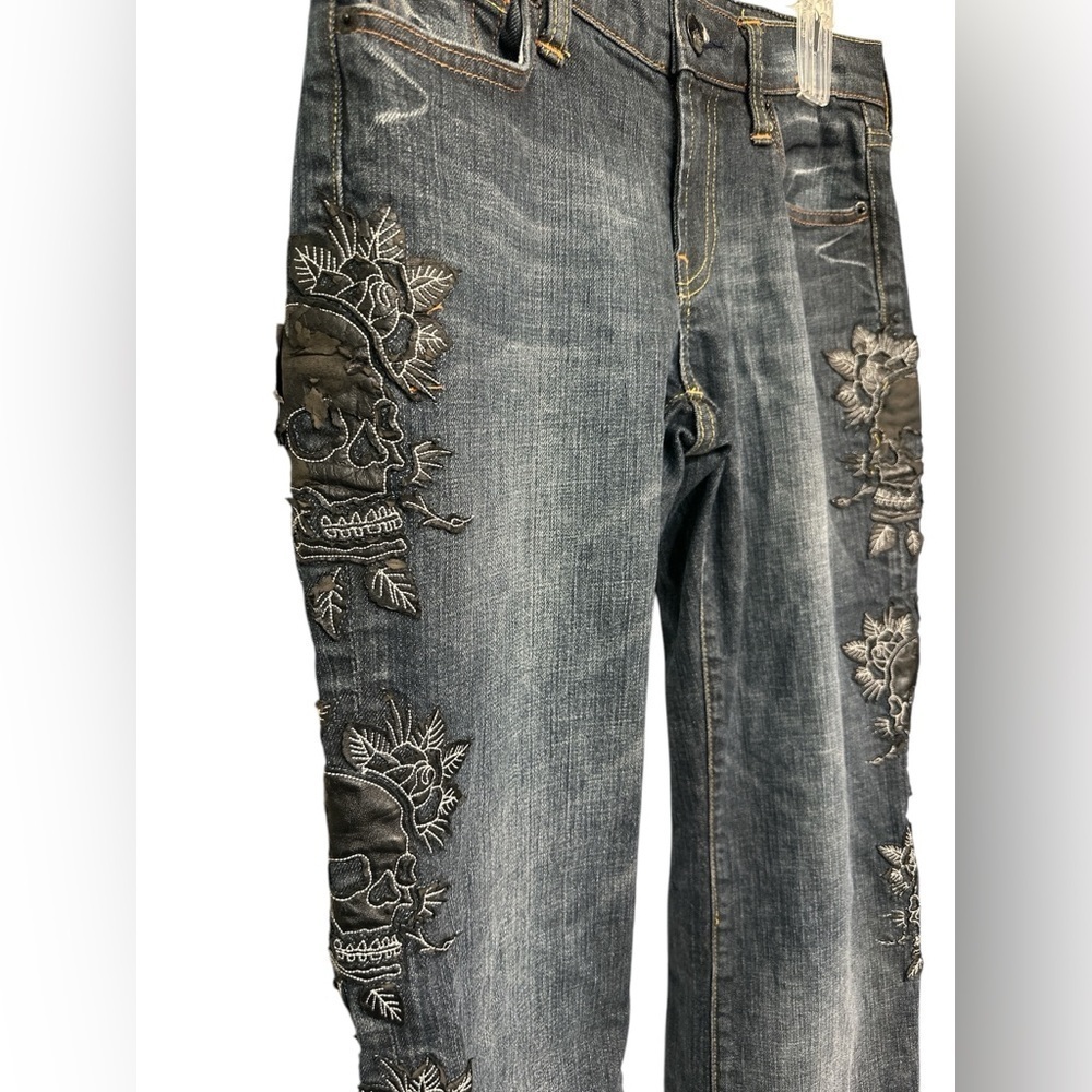 Vintage Ed Hardy skull embellished jeans - Picture 3 of 13
